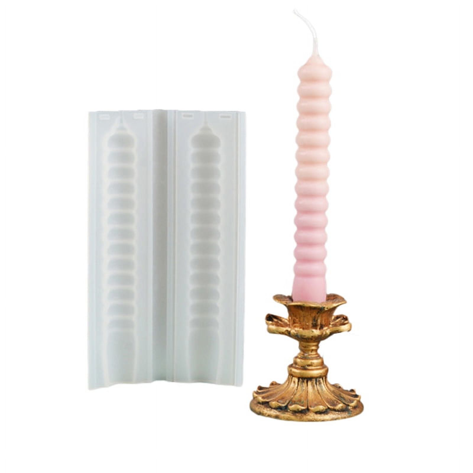 KABOER Spiral Taper Candle Mold Silicone Candle Mold